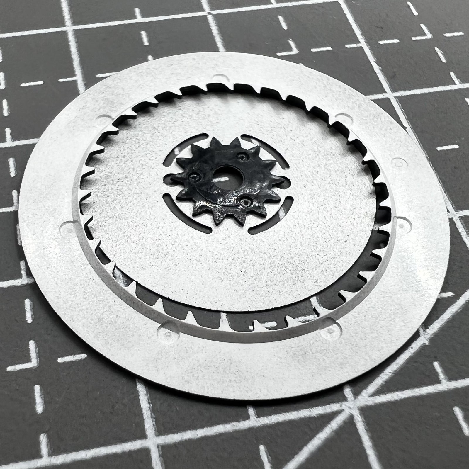English Font Black Date Disk Week Wheel Date At 3 Crown 3.0 for Seiko NH36