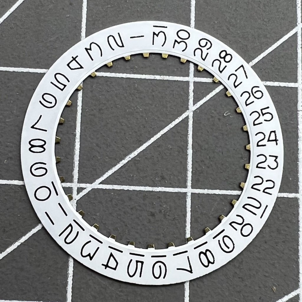 White Background Numberal Date Disk Wheel Date Wheel Date@3 for ETA2824 Datejust