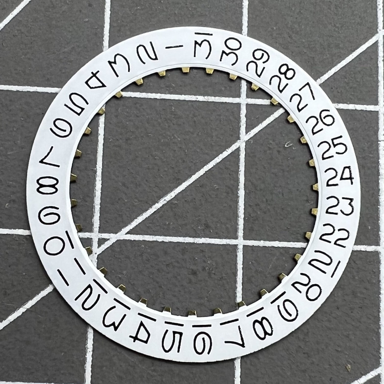 White Background Numberal Date Disk Wheel Date Wheel Date@3 for ETA2824 Datejust
