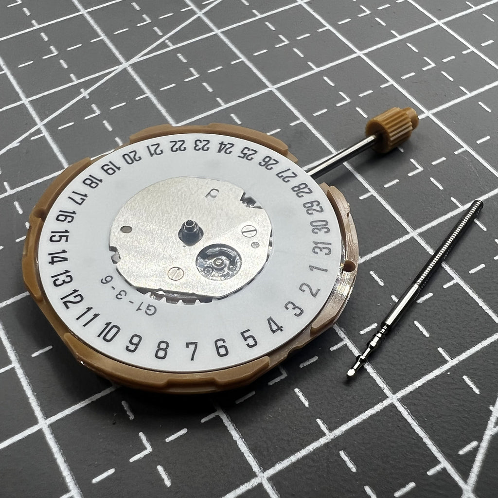 Japan Miyota GM10 Quartz Movement Date at 6