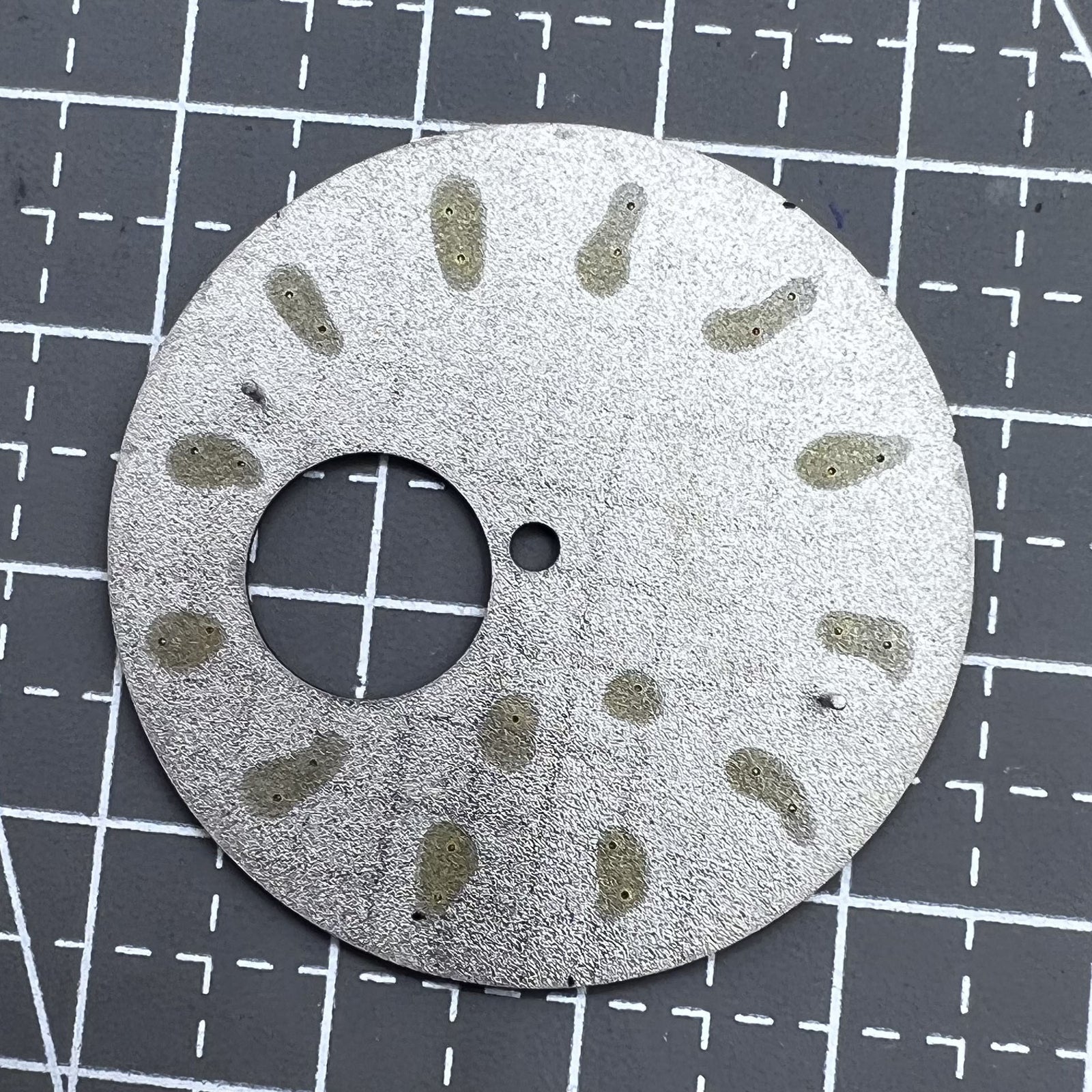 35mm Gradual Brown+Golden Nail Cocktail Modified Datejust Dial for Movement NH38