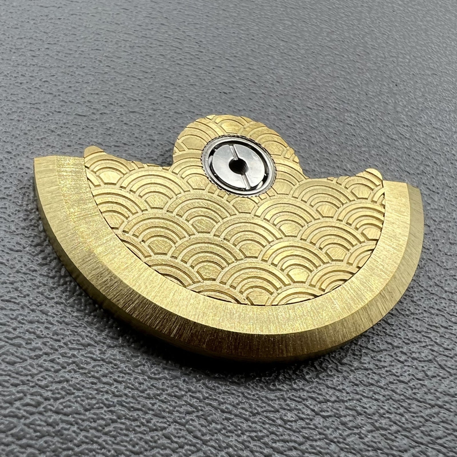 Golden Sea Wave Carved Rotor Oscillating Weight for NH35 NH36 Movement