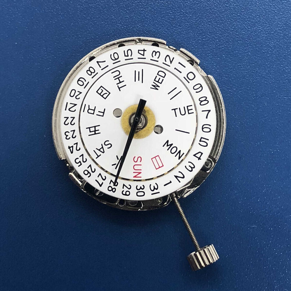 DG2813 Automatic Mechanical Movement Day Date Silver Tian Jing 2813