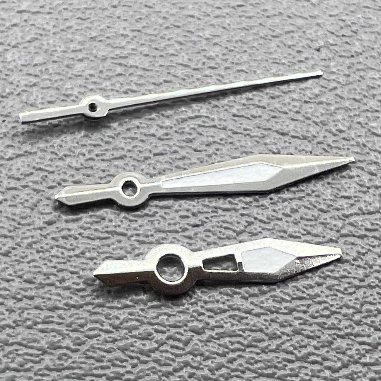 2 Sets/Pack Silver Trim Green Lume Arrow Shape Hands Set for Ronda 515 Movement