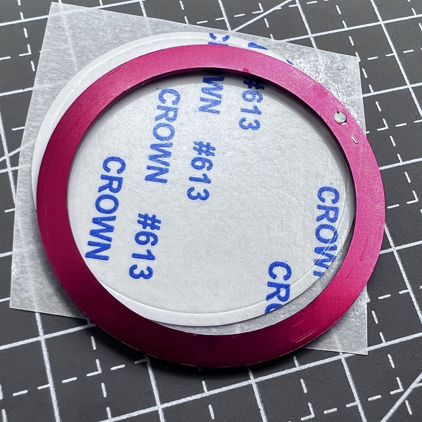 39mm/32.2mm Watch Bezel Insert White Font Circular Arc Bevel Aluminum