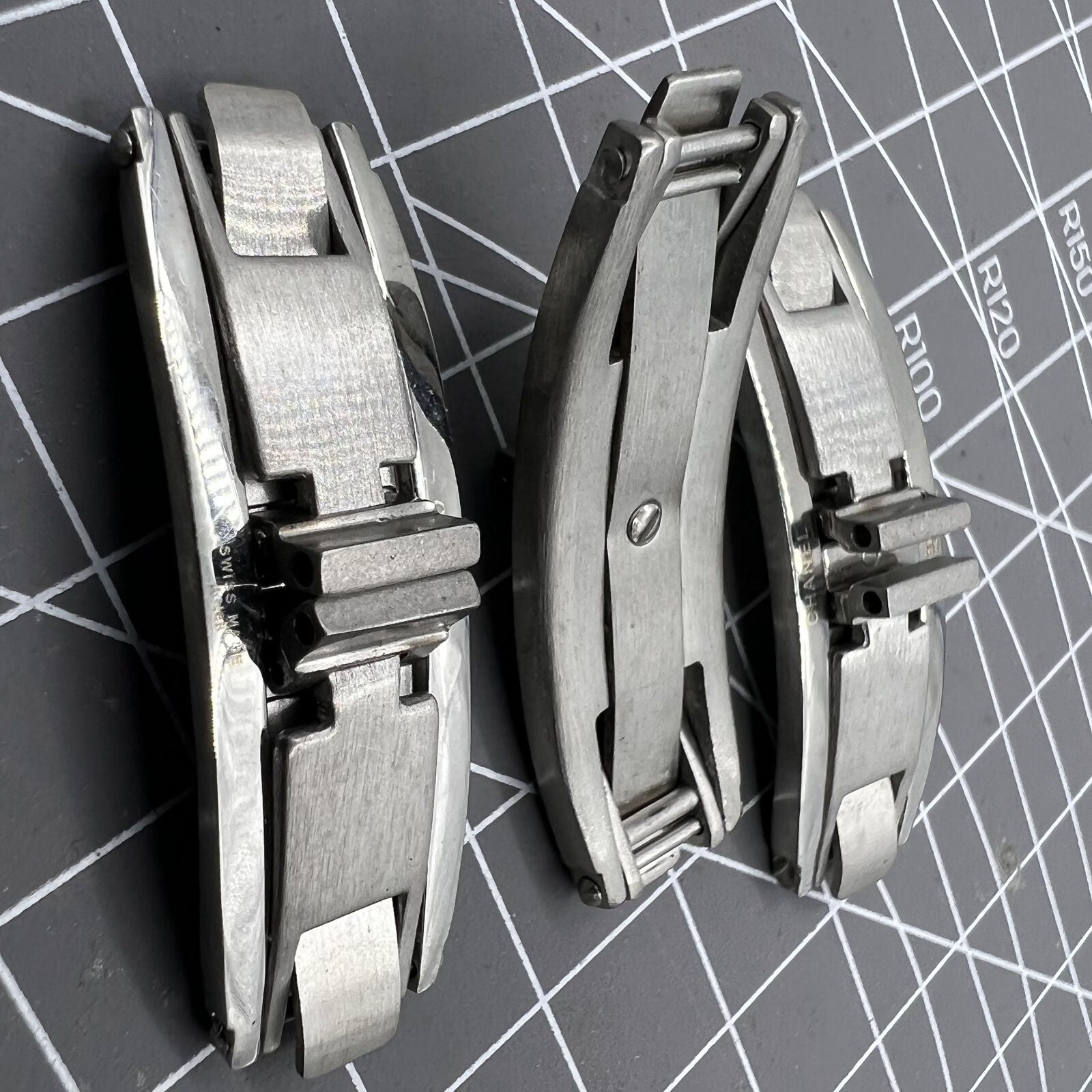 3X (7.0mm+7.6mm+9.0mm) Clasps Ceramic Butterfly Buckle J12 Elastic Buckle