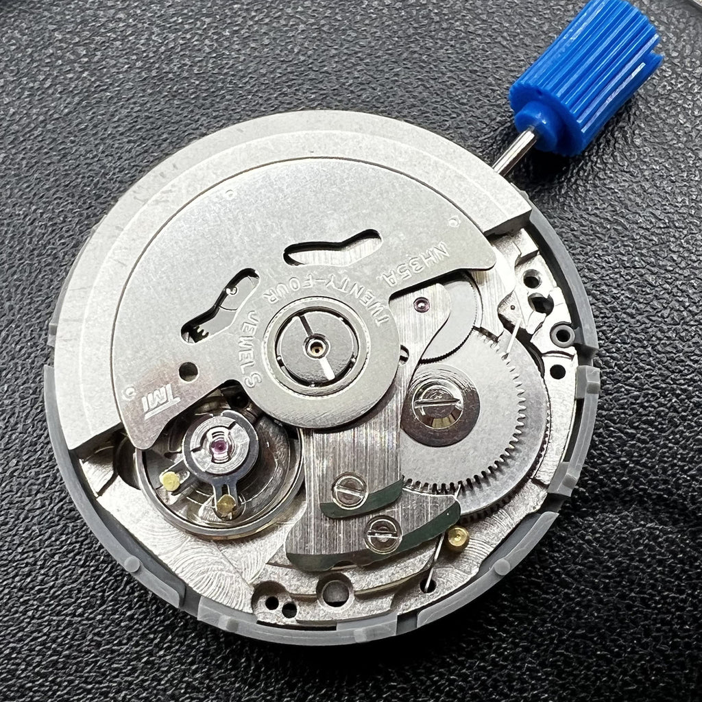 SEIKO NH35 Black Disk Mechanical Automatic Watch Movement Date At 6