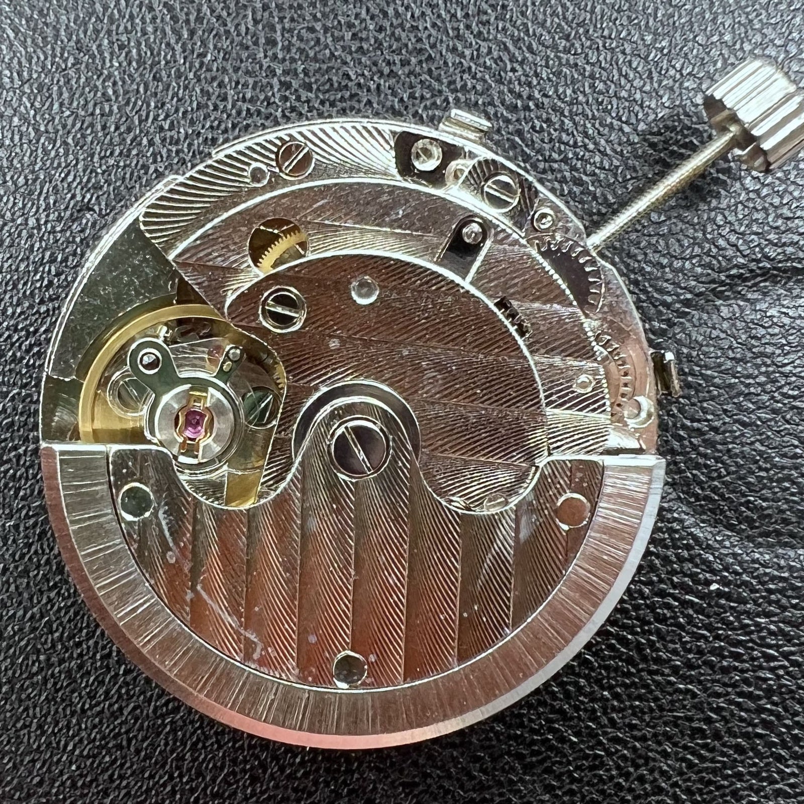 Seagull ST16 Mechanical Movement Watch Part Black Calendar 7 Hands Date at 6