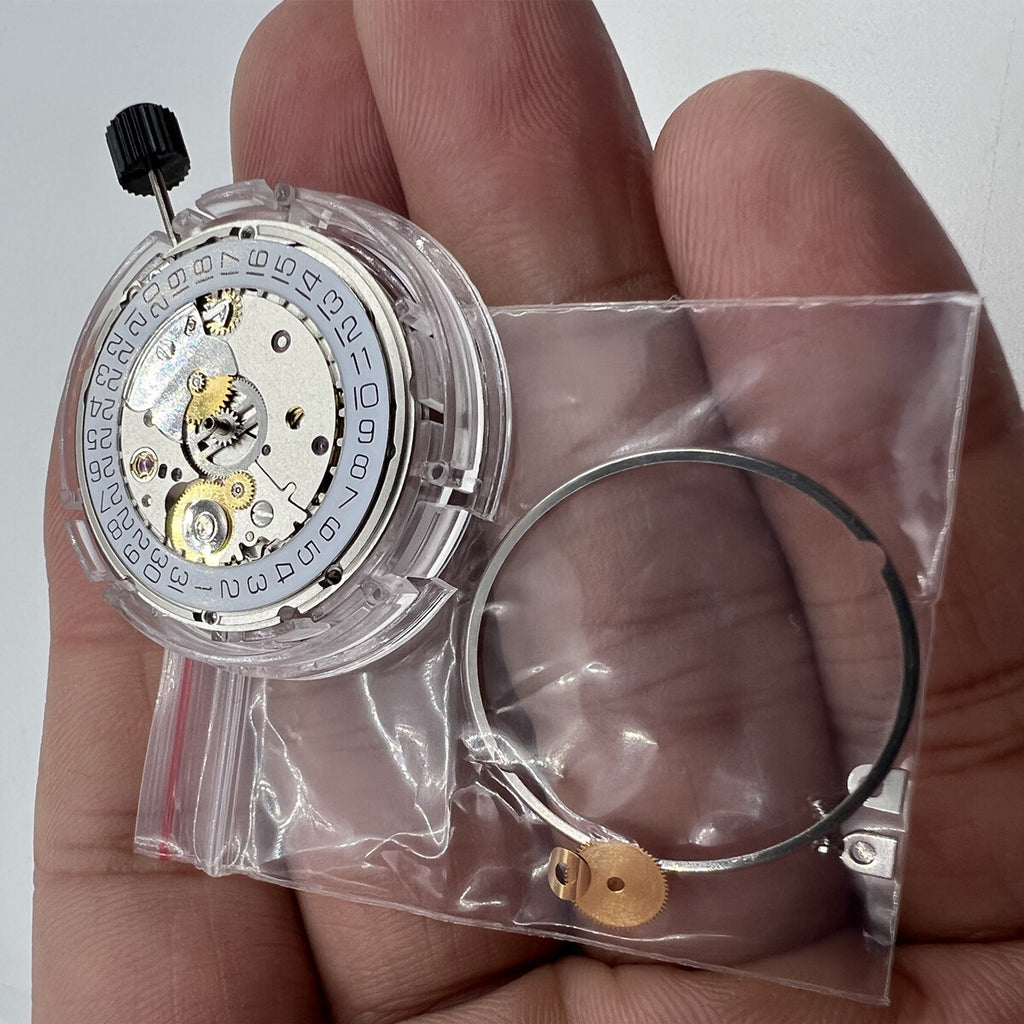 Seagull ST2130 Automatic Movement Silver Plated Clone Replacement for ETA 2824-2