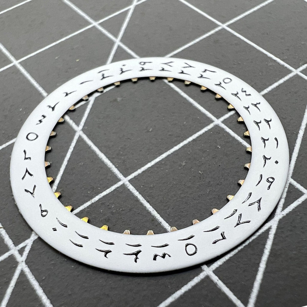 2 PIECES White Background Arabic Date Disk Wheel for ETA2824 Datejust Date@3