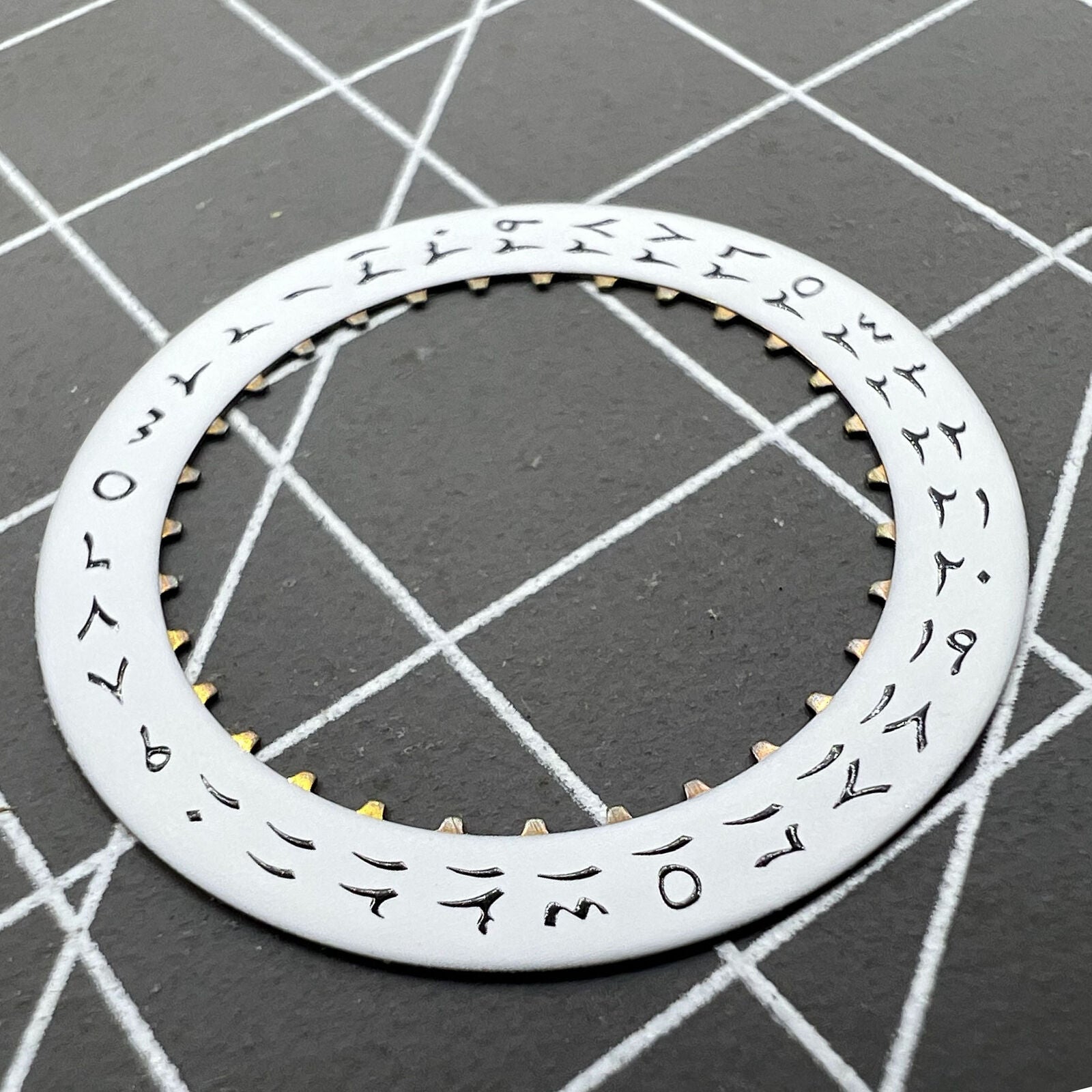 2 PIECES White Background Arabic Date Disk Wheel for ETA2824 Datejust Date@3