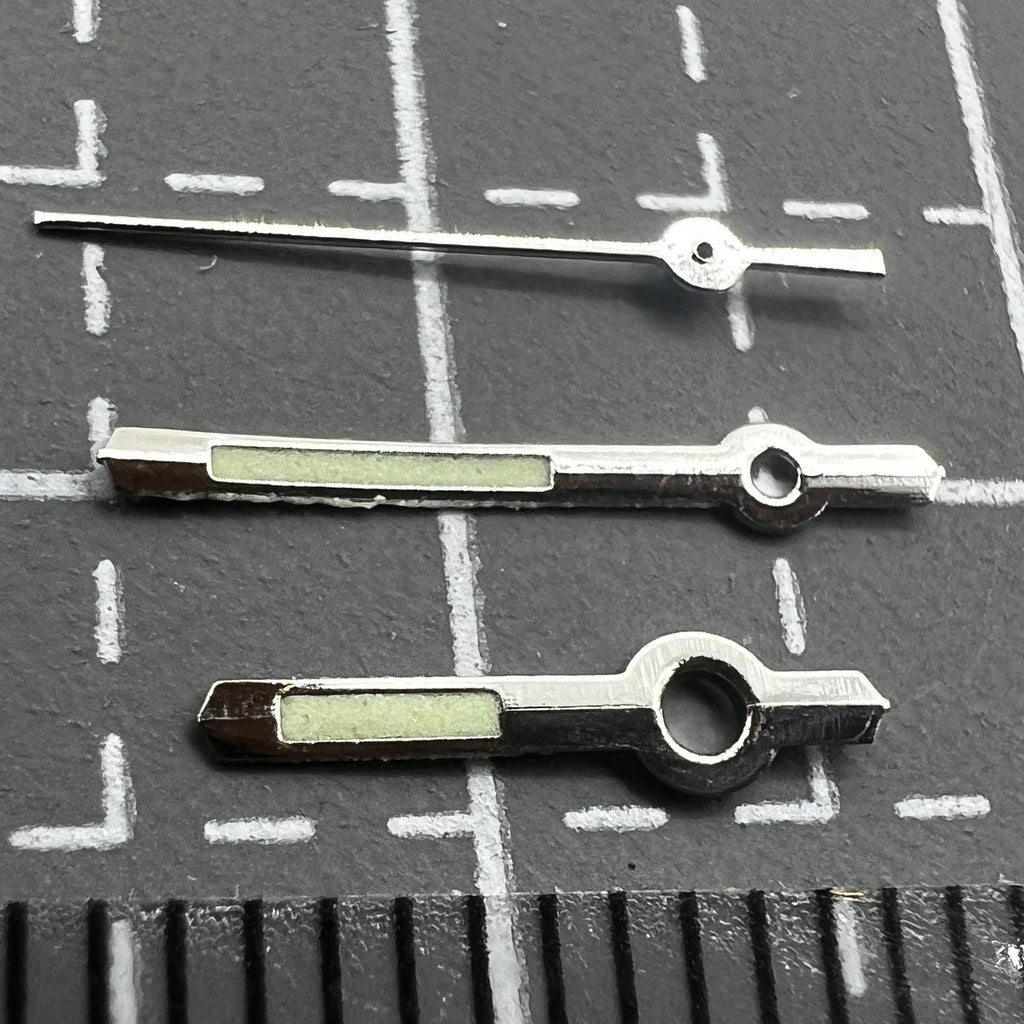 2 Sets/Pack Watch Hands Silver Luminous For Miyota 2035 Movement P1-H2-C14