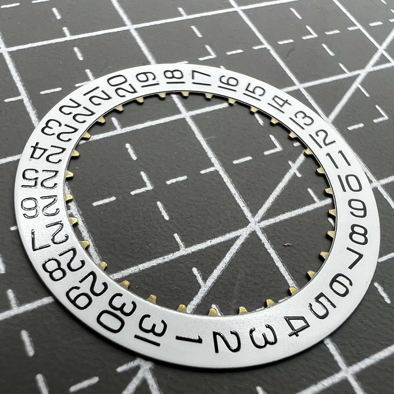 Generic Date@3 White Date Disk Wheel Date Wheel for Movement ETA 2824-2
