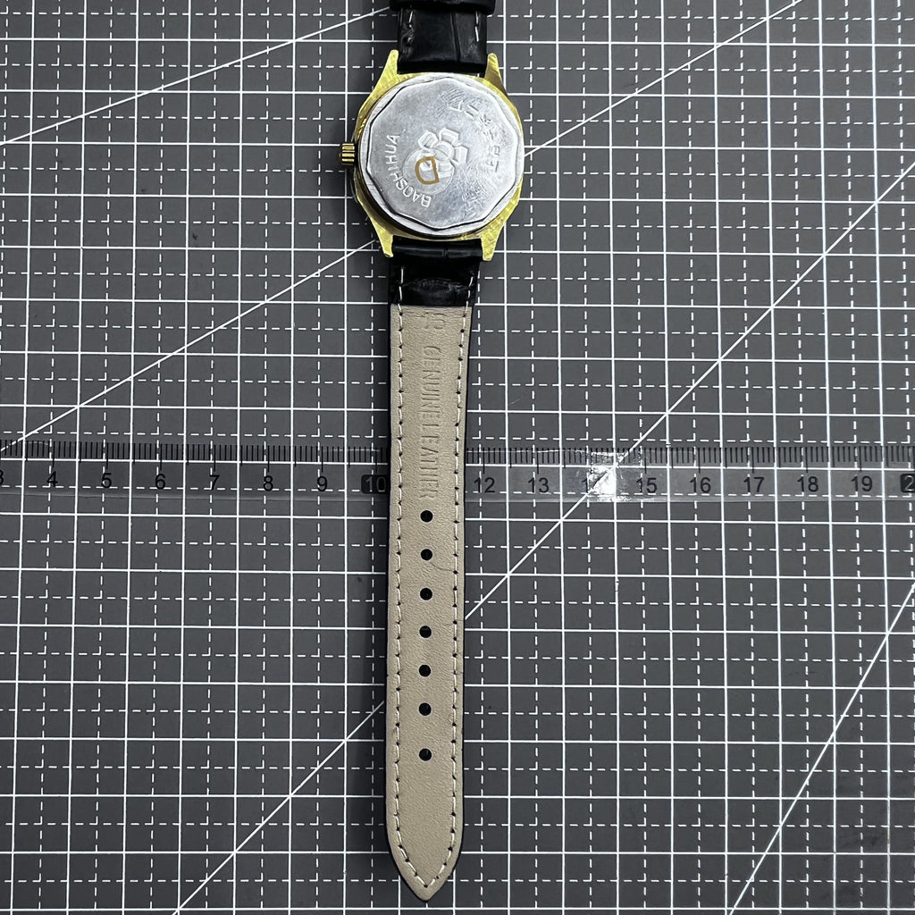 Shanghai 33mm Manual Mechanical Watch Golden Nail Blue Dial Square Case 17 Jews