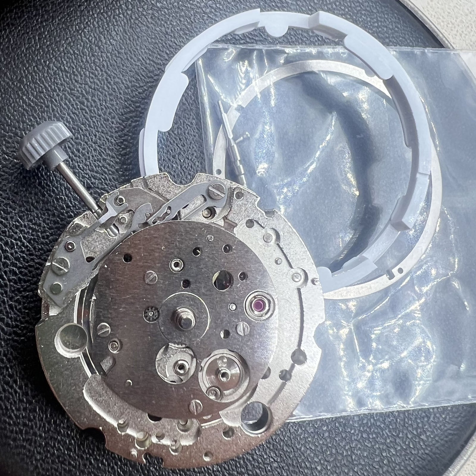 Silver Hollow Miyota 8245 Automatic Mechanical Movement 2 Hands Watch Part