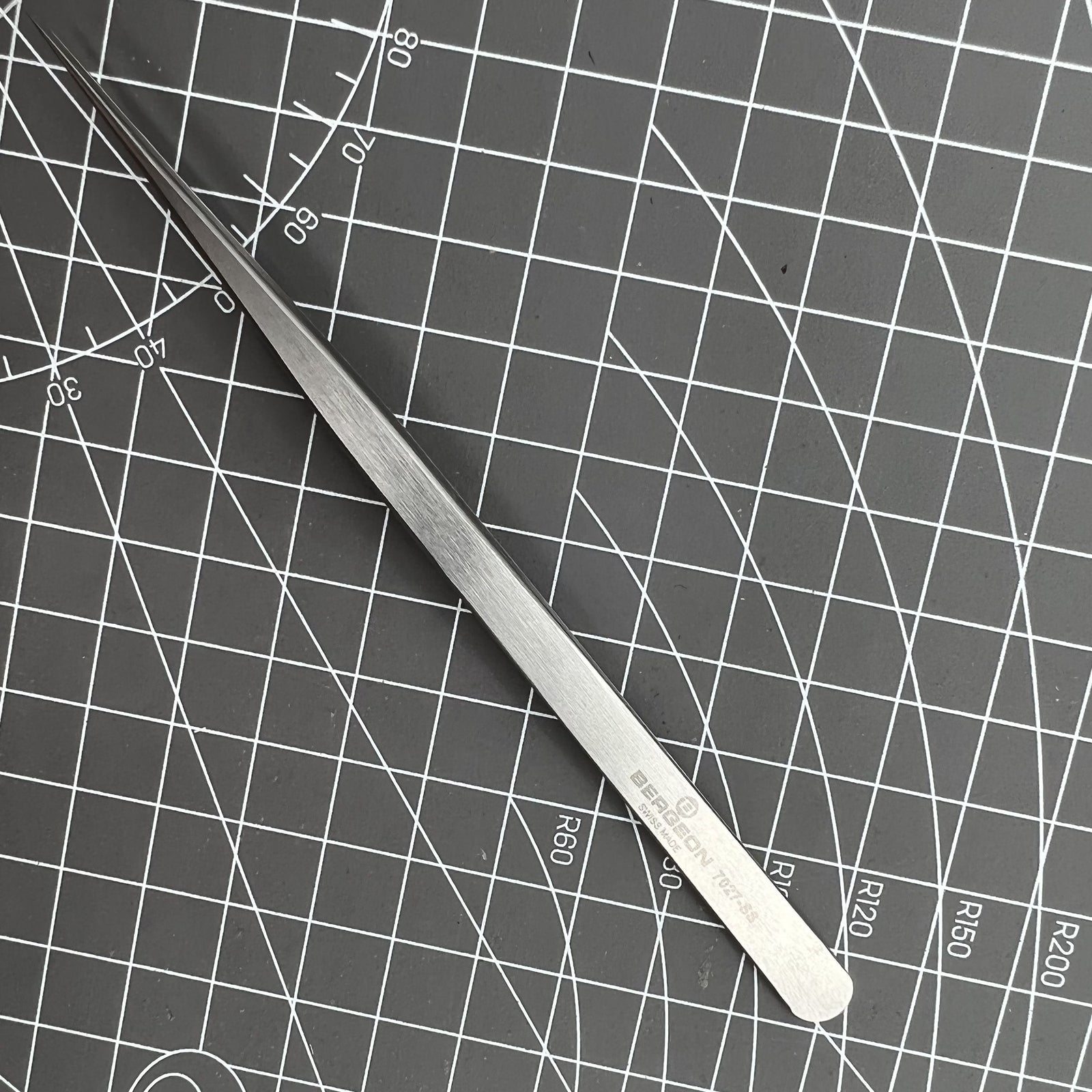 Swiss Made Bergeon 7027-SS Tweezer Narrow and Fine Points