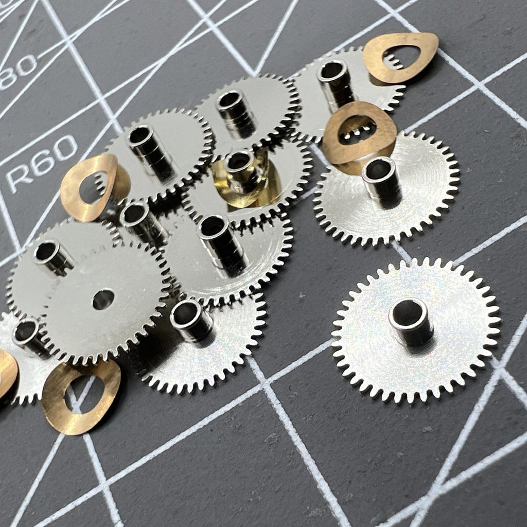 2 Sets/Pack Hour Wheel+Train Bridge Fit for Seagull ST3600 ETA6497 Movement