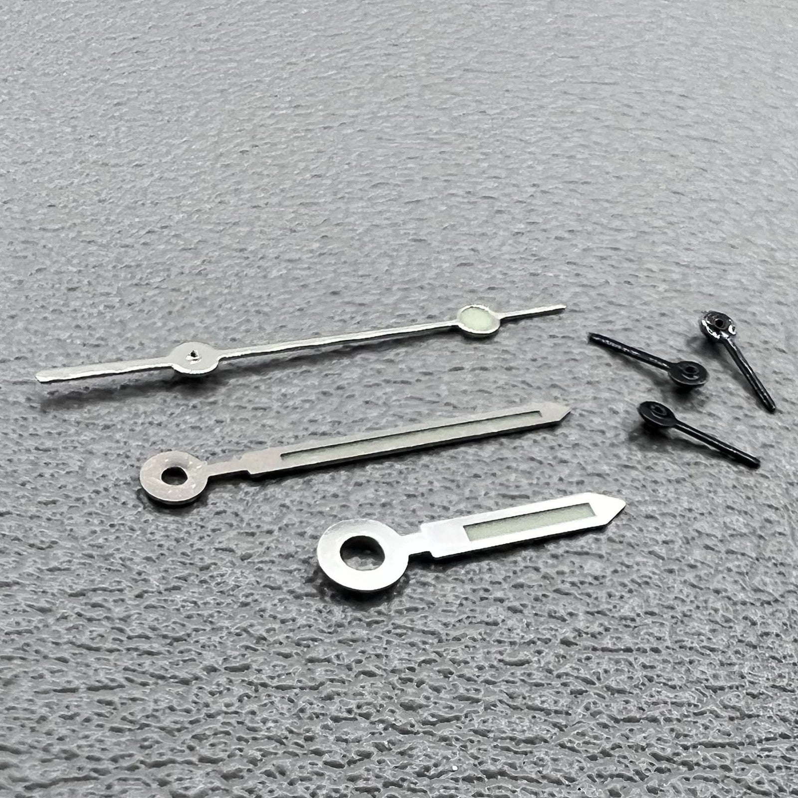 2 Sets/Pack Silver Trim Green Lume Watch Hands for Miyota OS10 0S10 Movement