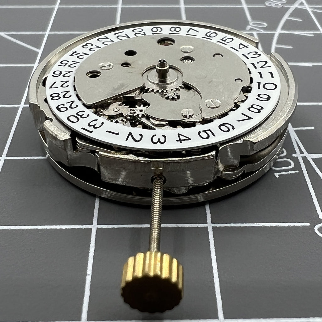 26.5mm Diameter 7120 Automatic Mechanical Watch Movement Single Calendar 3 Hands