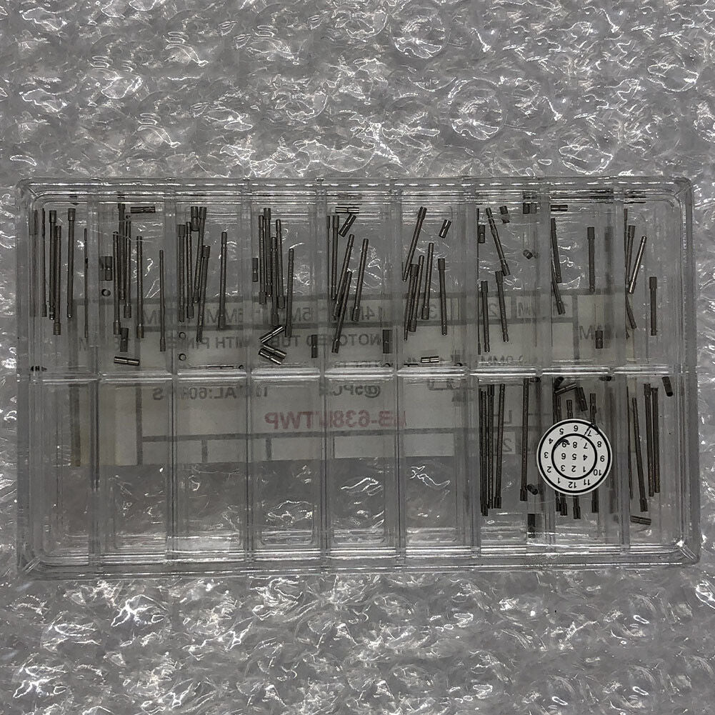 AB-638NTWP Stainless Steel Notched Tube with Pins for Watch Bands 60pcs/Box