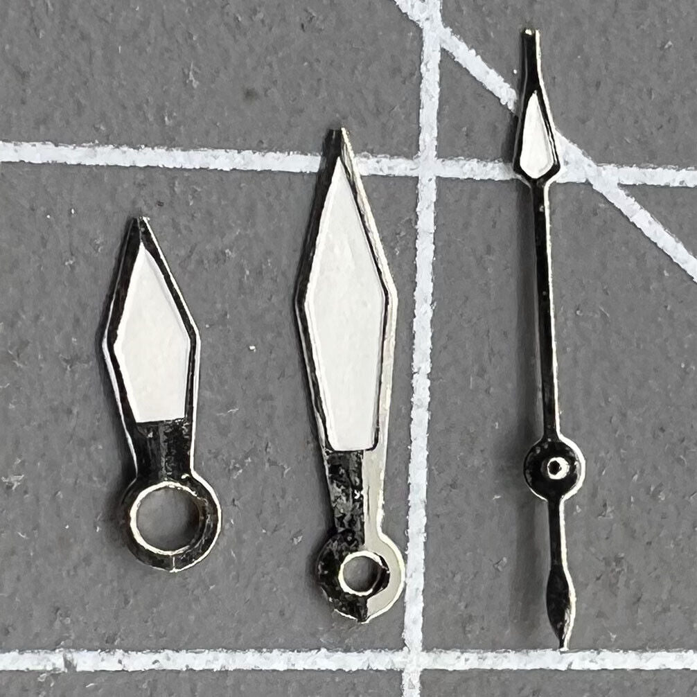 2 Sets/Pack Silver Lume Sets Watch Hands For Miyota 2035 Quartz Movement