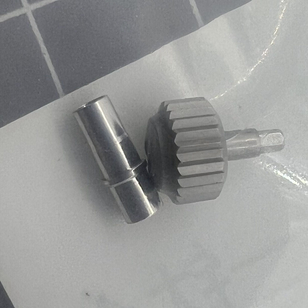 Titanium Grey Watch Crown No Screwed Fit for Seamaster 300 Watch Cases 231.20