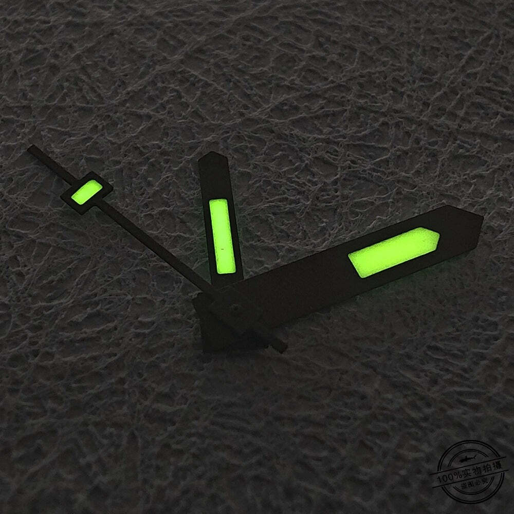 Orange+White Trim C3 Green Lume Vintage Watch Hands Set for NH34 NH35 NH36 NH38