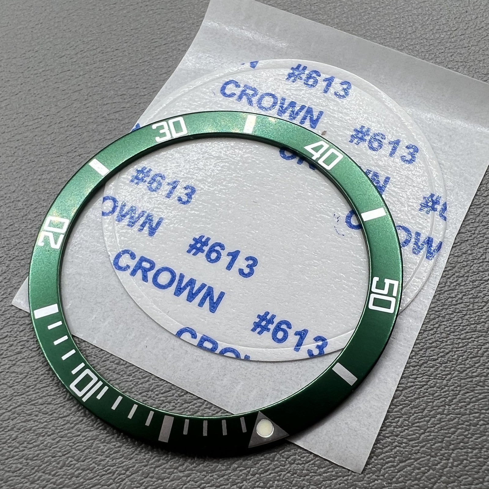 Out/in(39mm/32mm) Green Aluminium Watch Bezel Insert Watch Parts