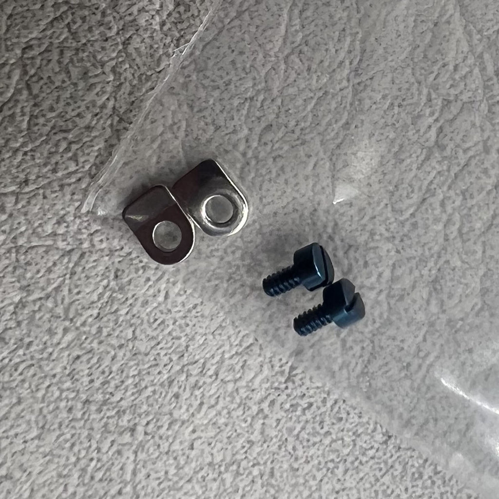 Blue Screws x4+ Silve Clamps x4 Fit for Seagull ST3600 ETA6497 Movement