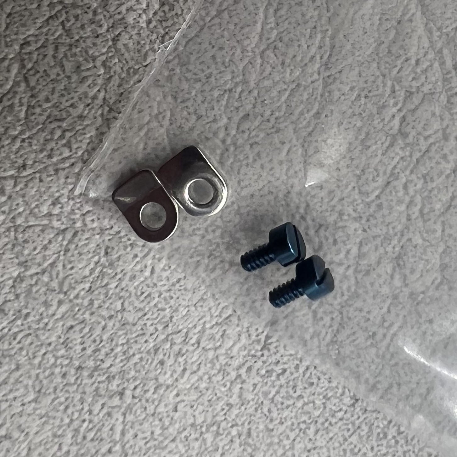 Blue Screws x4+ Silve Clamps x4 Fit for Seagull ST3600 ETA6497 Movement