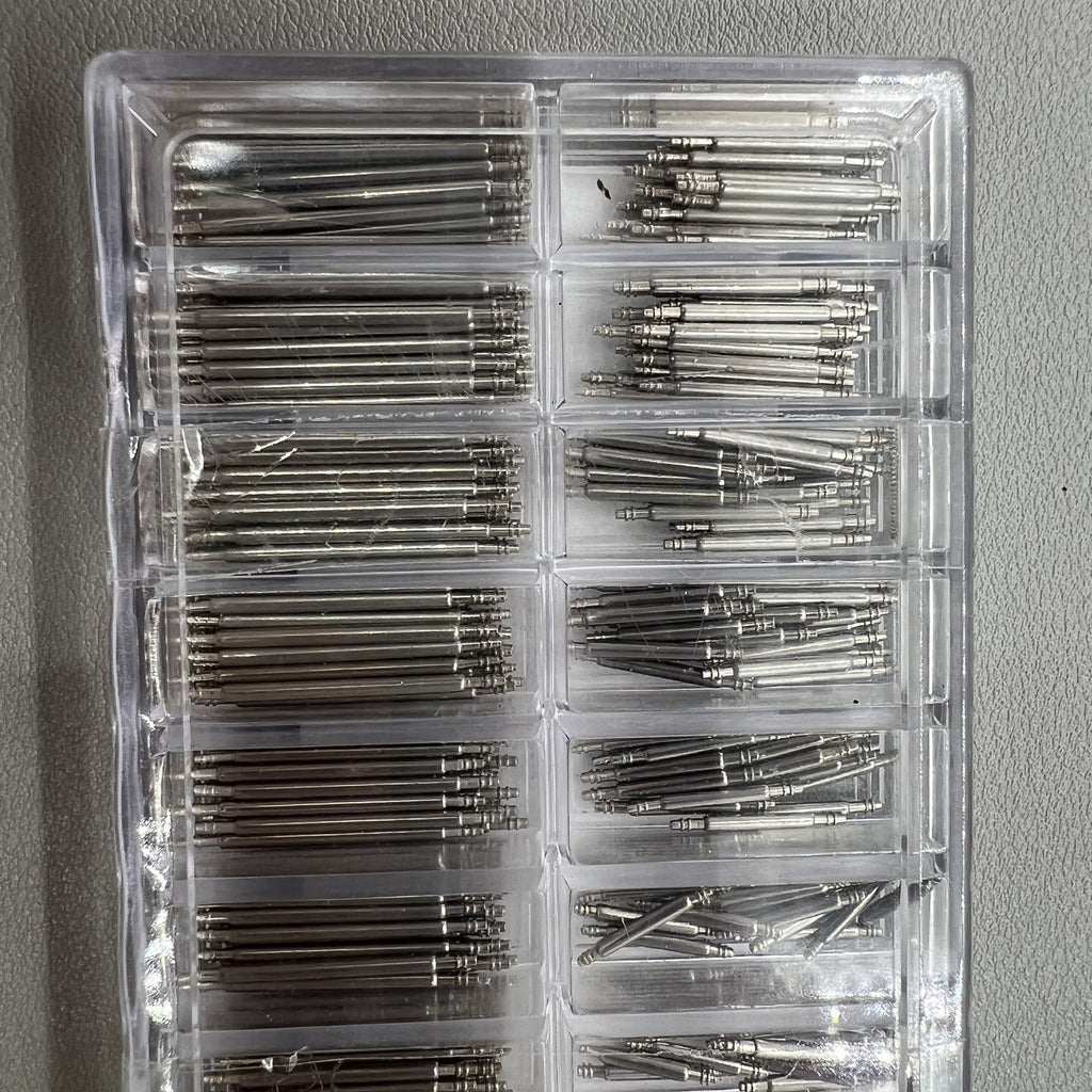 (360PCS) 8-25mm Watch Band Strap Spring Bars Stainless Steel Set Kit Link Pins