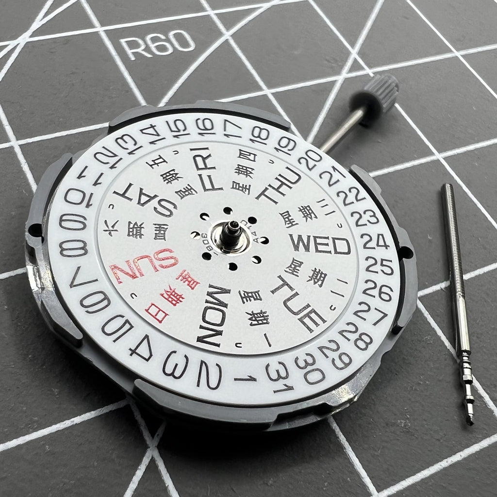 Japan Miyota GM02 Quartz Movement Date Day Replacement of GM00