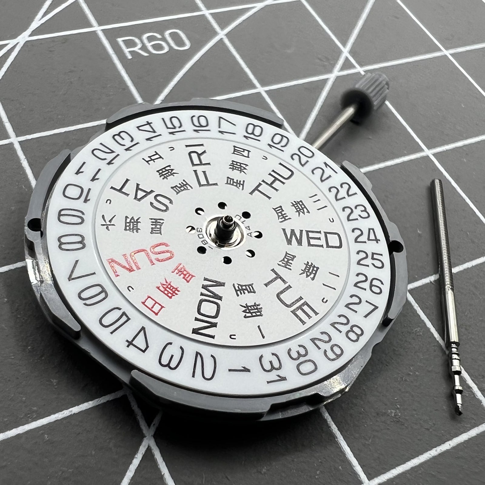 Japan Miyota GM02 Quartz Movement Date Day Replacement of GM00
