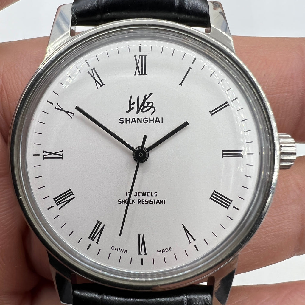 36mm Shanghai Factory Made 8120 Manual Mechanical Watch Shock-Resistant 17 Jews