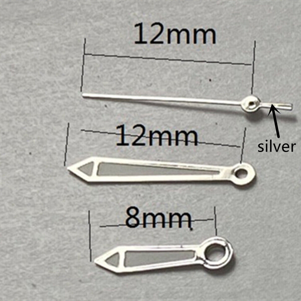 2 Sets12mm Green Luminous Arrow Shape Hands for Miyota 2315 2035 2036 2115 2305