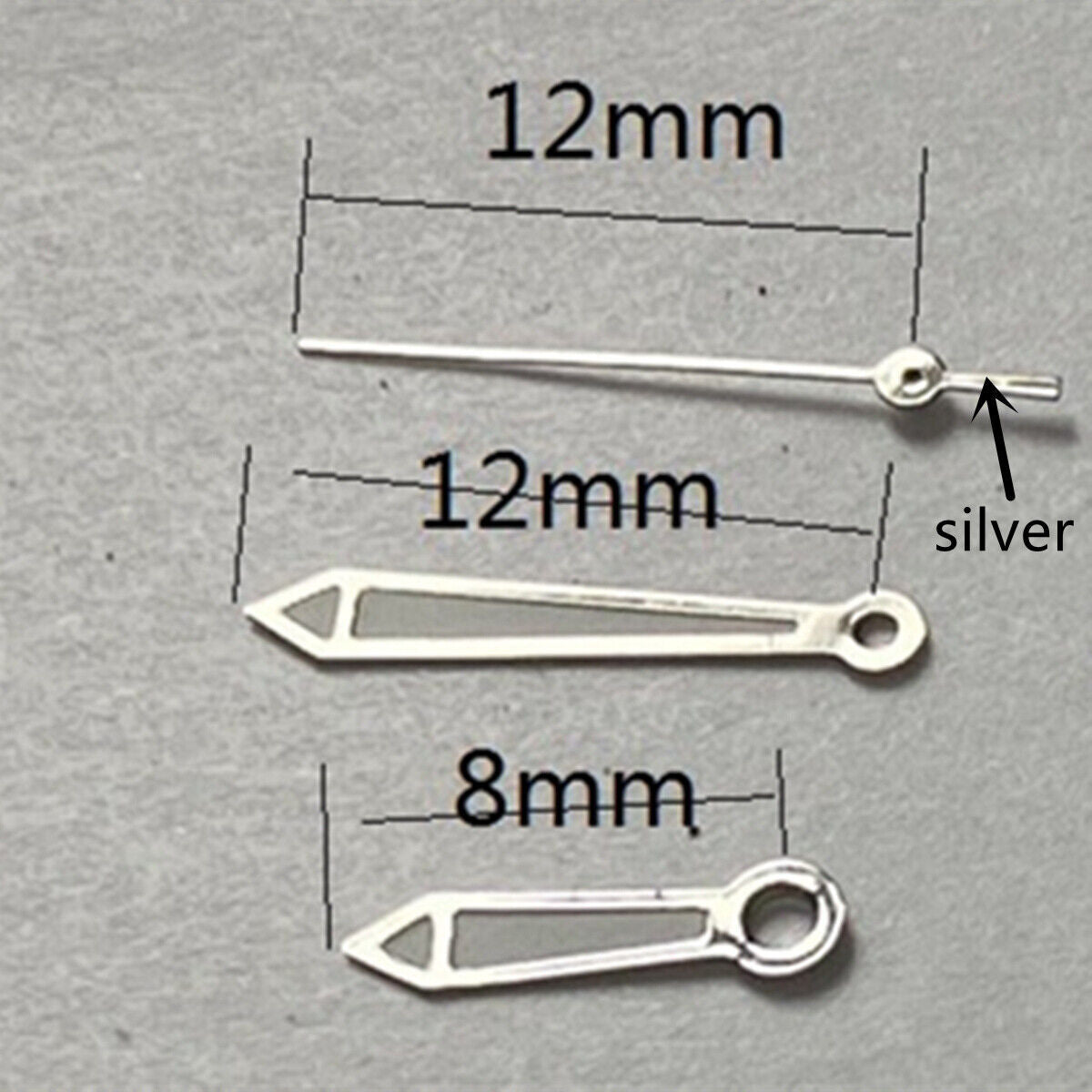 2 Sets12mm Green Luminous Arrow Shape Hands for Miyota 2315 2035 2036 2115 2305