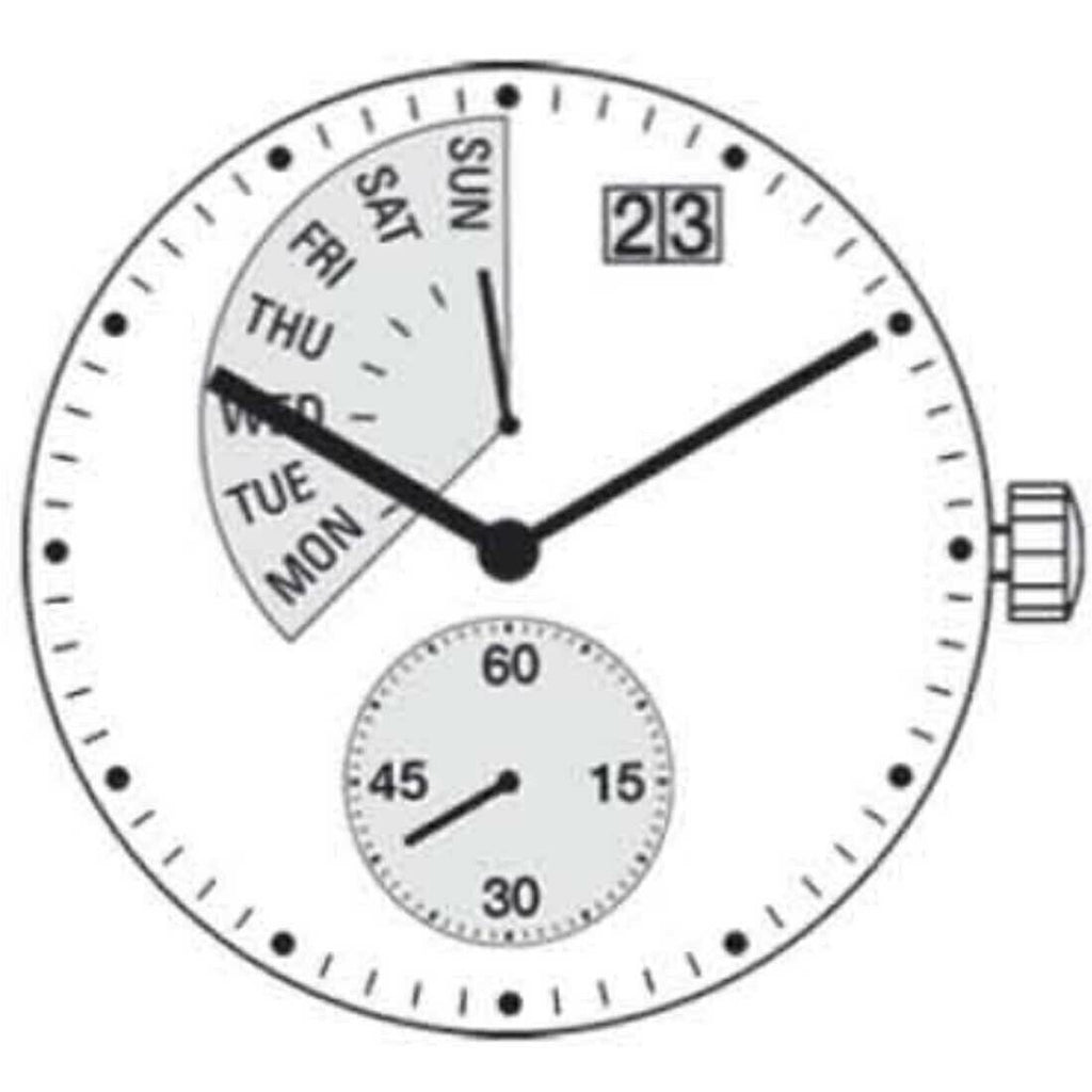 Ronda 7004P 7004.P Quartz 3 Hands Watch Movement Swiss Made