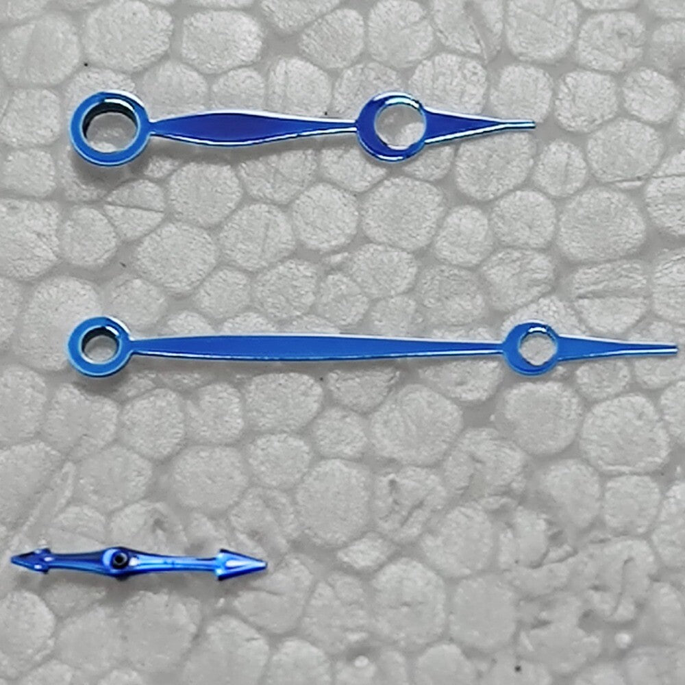 12x16x4mm Polished Blue Watch Hand Set for Mingzhu 2813 Movement Watch Part