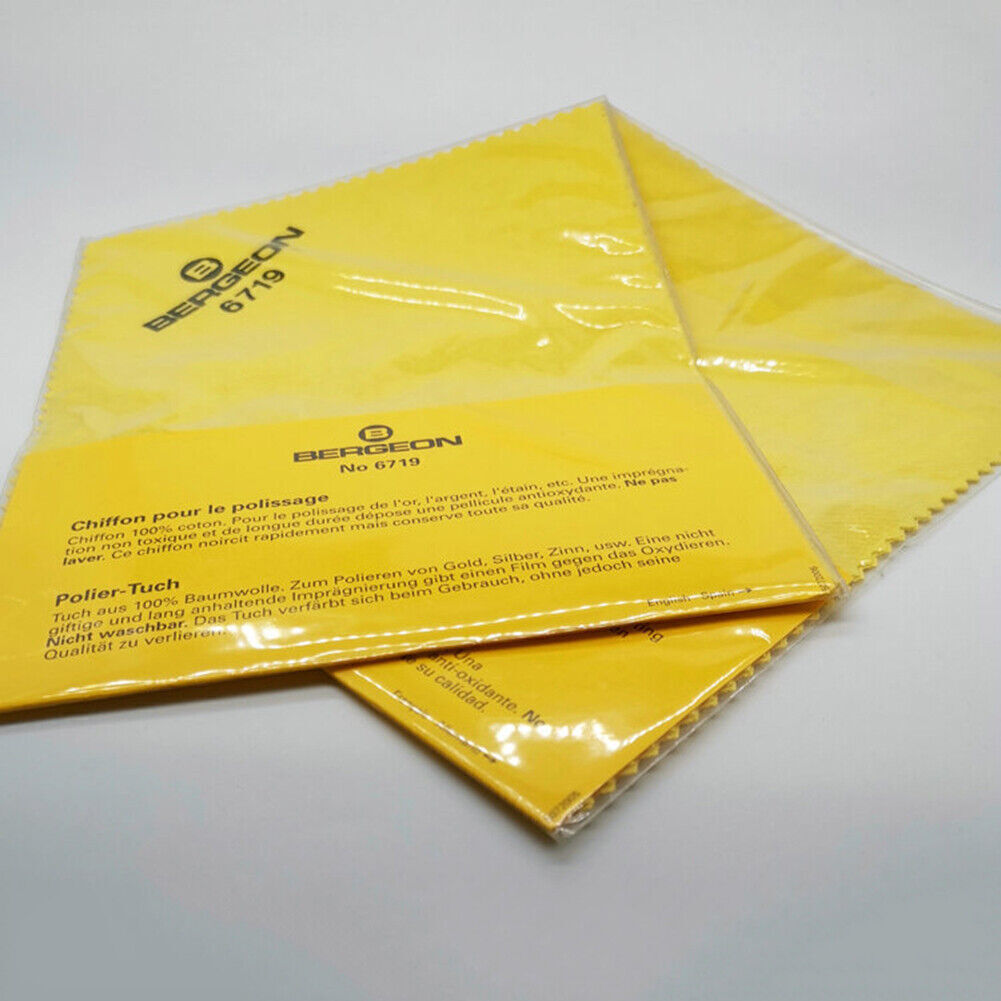 Bergeon 6719 Impregnated Pure Cotton Polishing Cloth Gold Silver