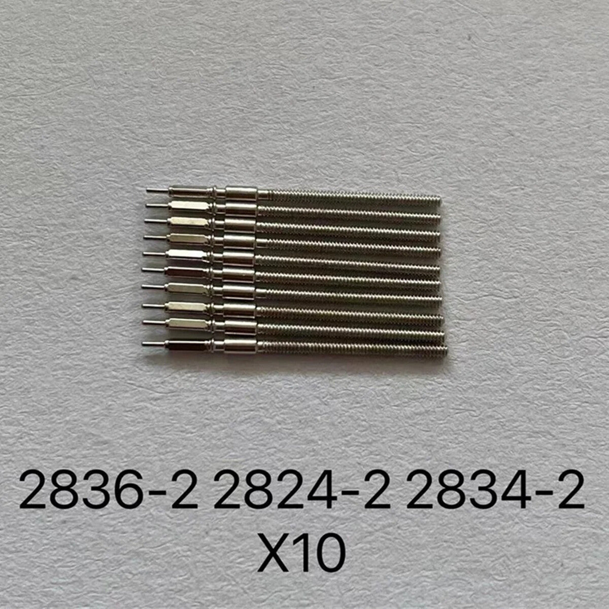 10pcs Generic Watch Winding Stems Watch Stems for ETA2836-2 2824-2 2834-2