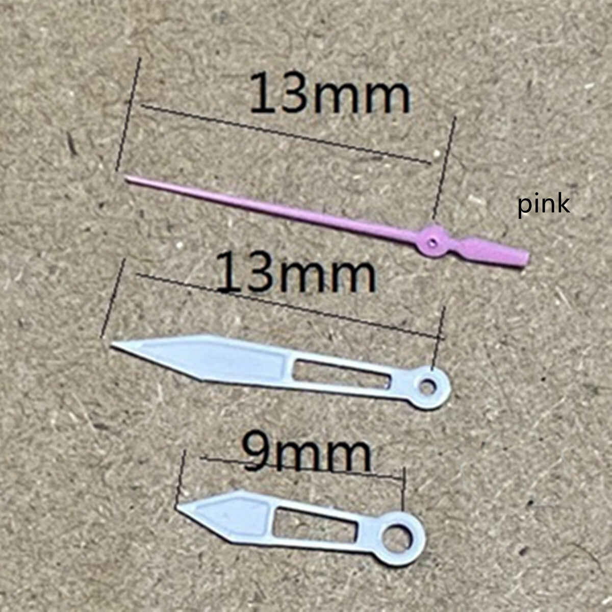 Pink Second Hand 13mm Hollow Watch Hands for Miyota 2315 2035 2036 2115 2305