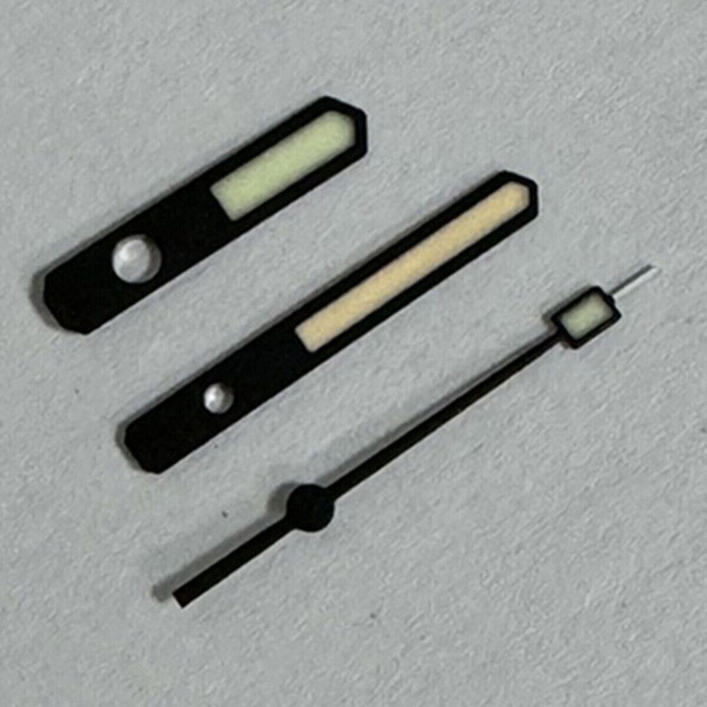 Green+Orange Lume Black Matted Trim Watch Hands for SKX007/SPR777 NH35A/NH36