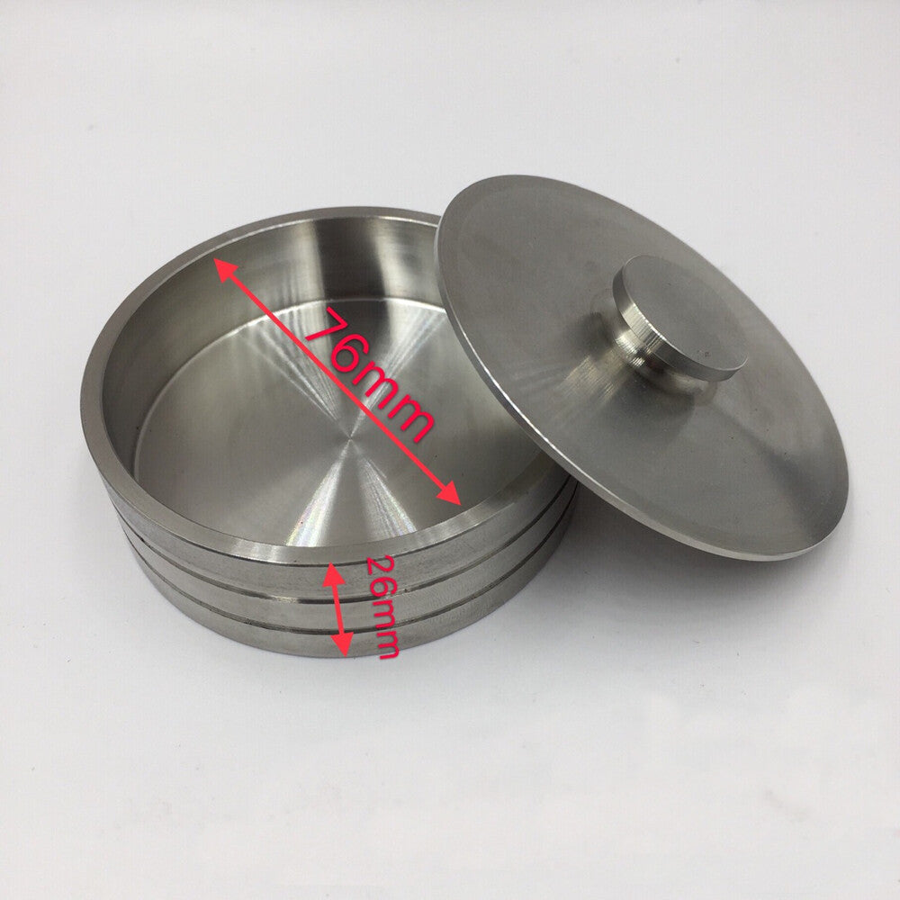 Stainless Steel Watch Oil Benzine Cup 76mm with Anti-Leak Cover Watchmakers Tool