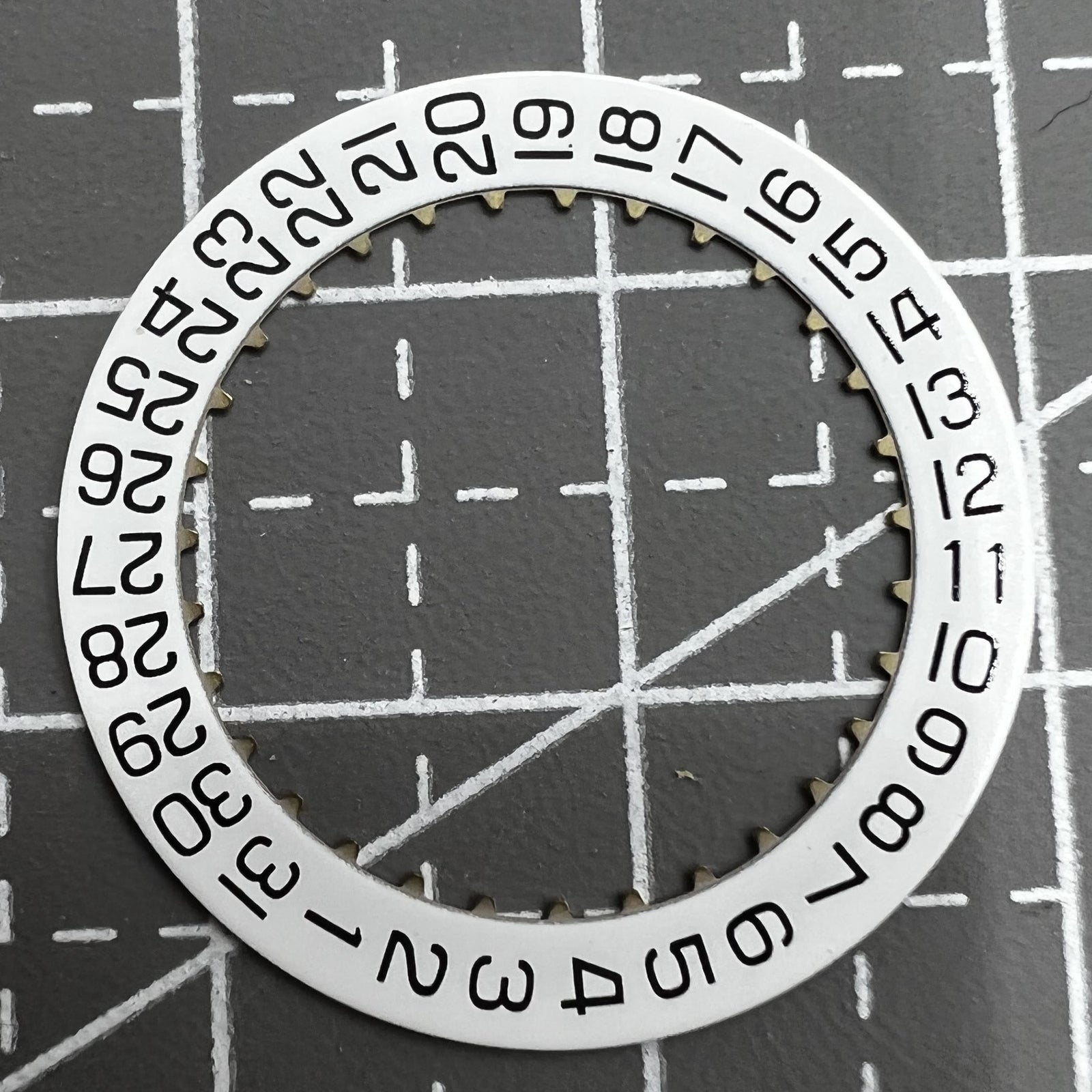 Generic Date@3 White Date Disk Wheel Date Wheel for Movement ETA 2824-2
