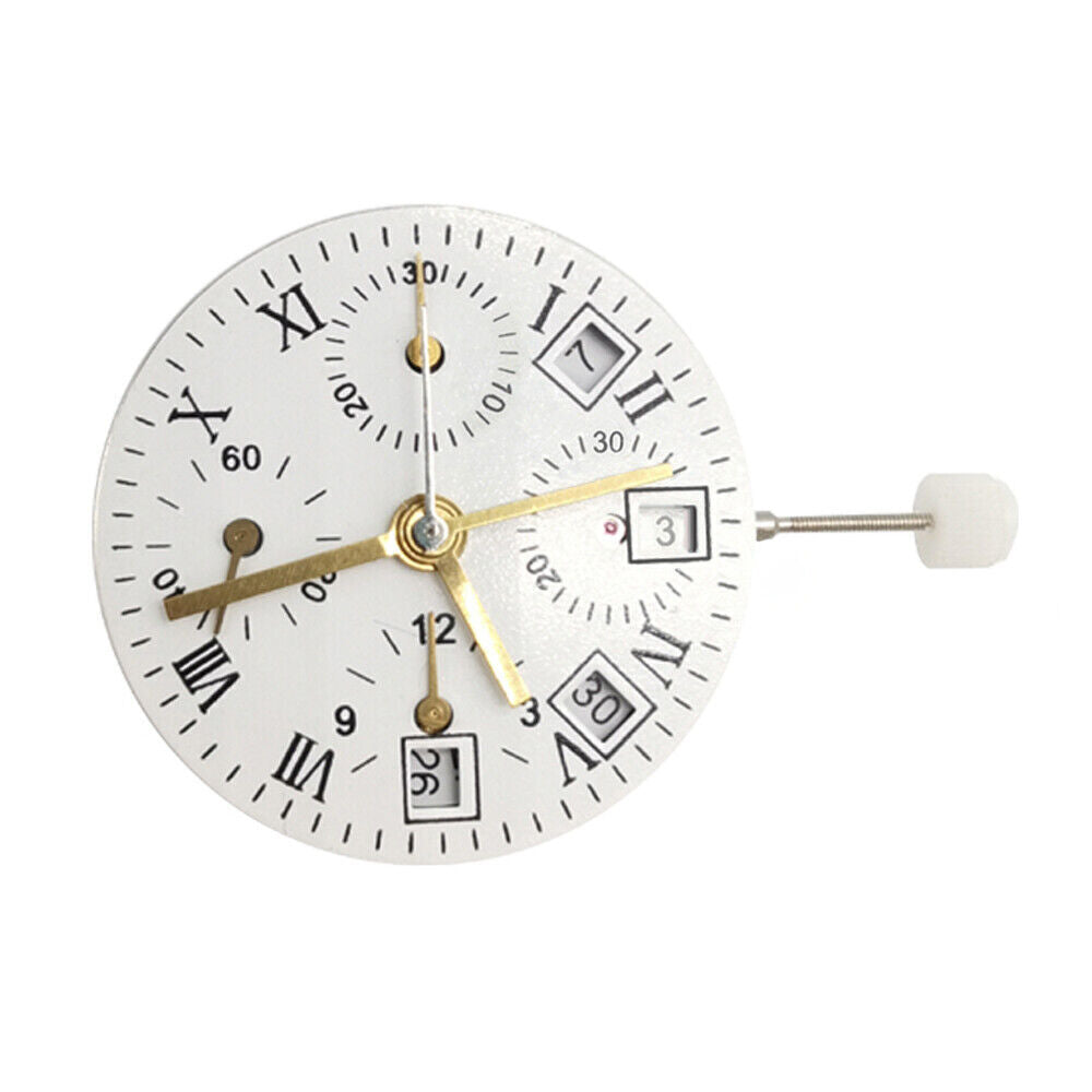 Asian 7750 Automatic Chronograph Movement ETA 7750 Configuration Single Calendar