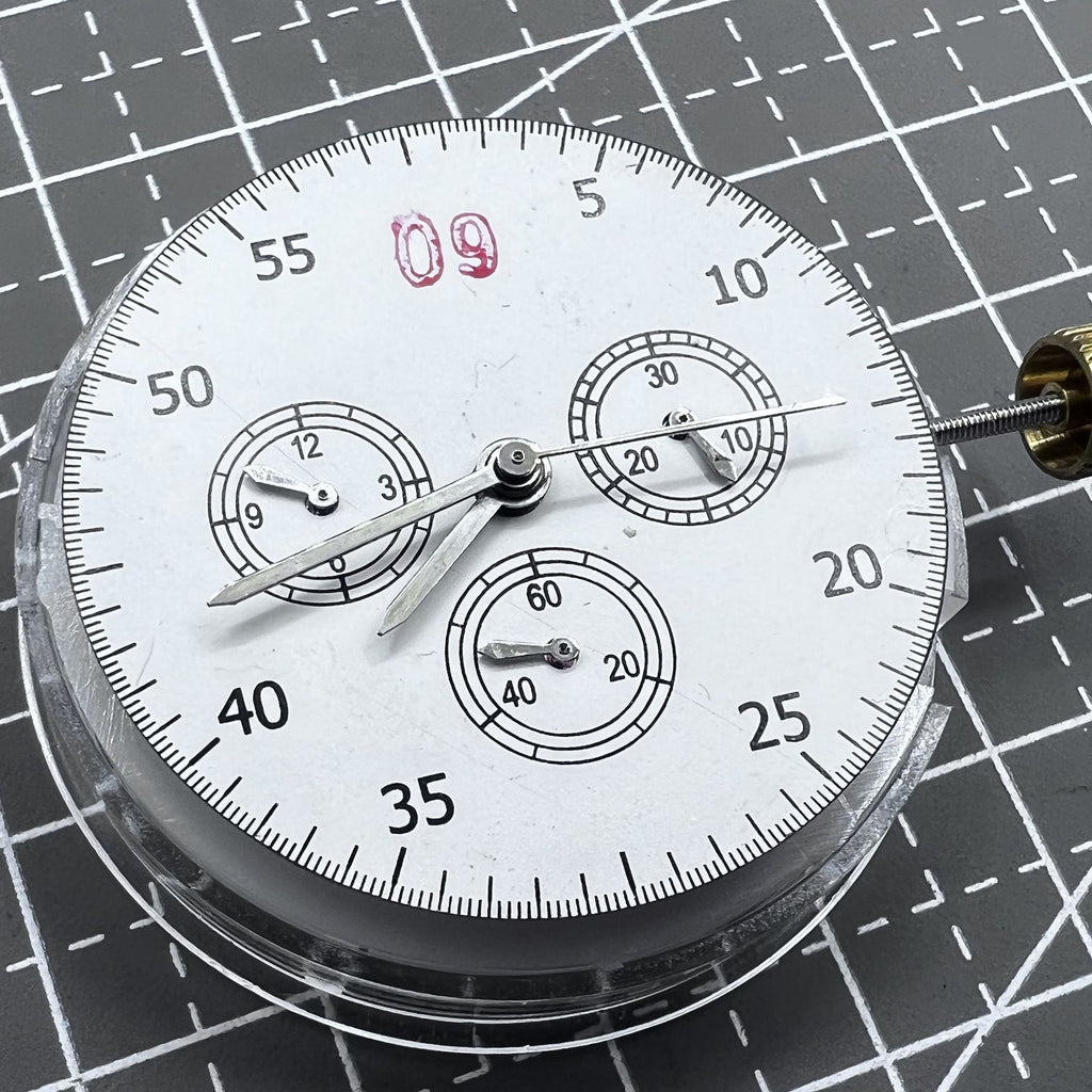 Made China 7750 Automatic Chronograph Movement @3 @6 @9 ETA 7753 Configuration
