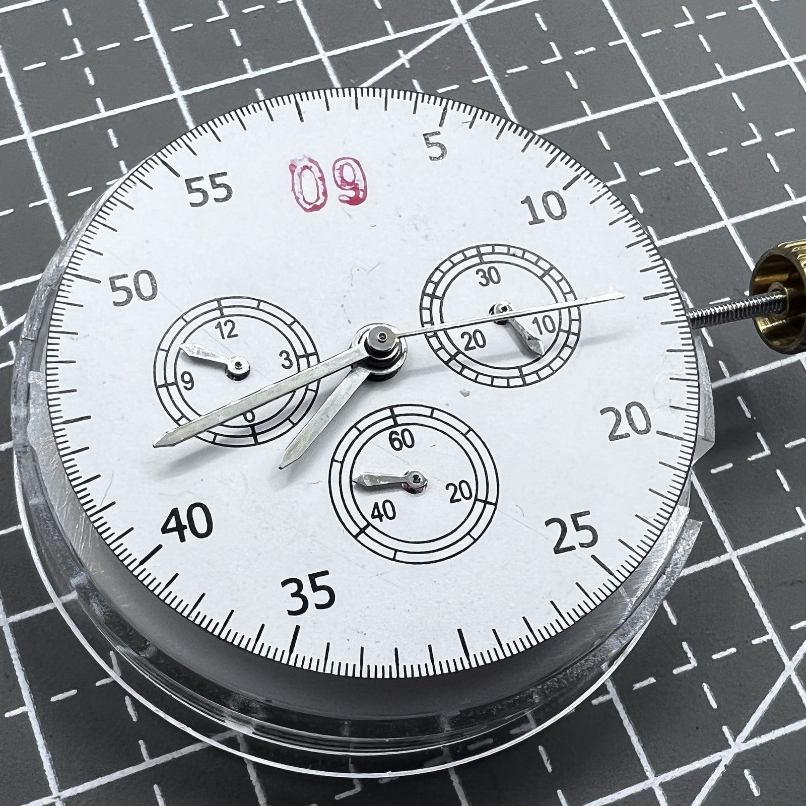 Made China 7750 Automatic Chronograph Movement @3 @6 @9 ETA 7753 Configuration