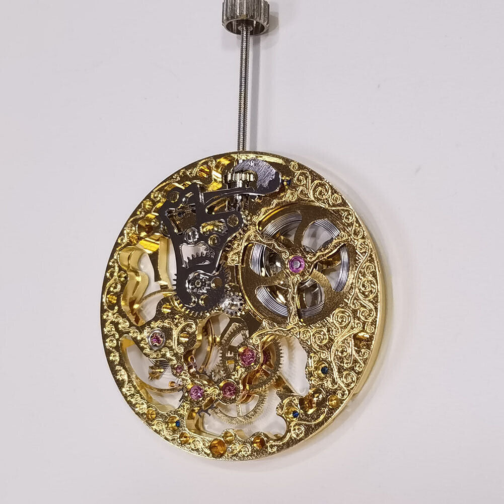Seagull ST3600 Mechanical Golden Hollow Movement for ETA 6497 Second at 9