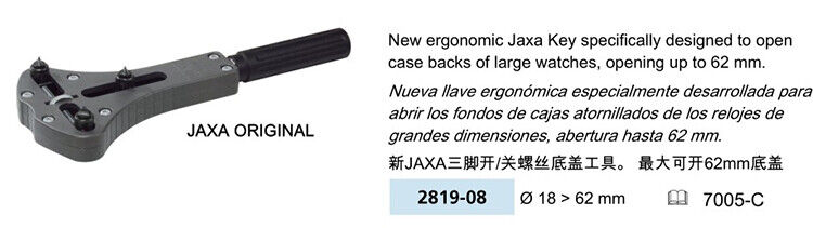 Swiss Bergeon 2819-08 Maxi Jaxa Watch Waterproof Case Opener Opening Tool