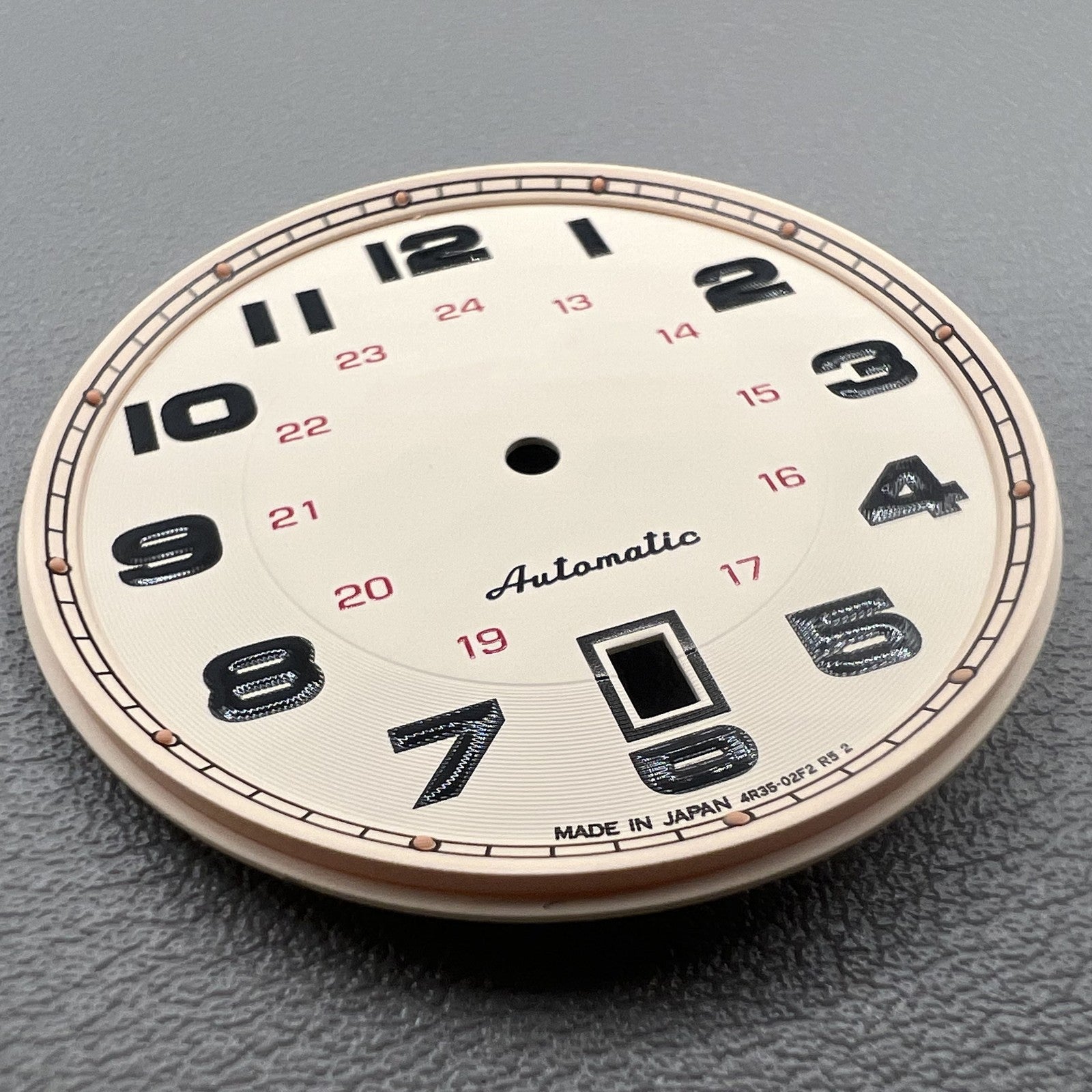 36mm Light Brown Watch Dial Vintage No Lume Modified for NH35 Movement